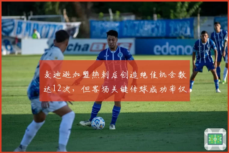 麦迪逊加盟热刺后创造绝佳机会数达12次,但客场关键传球成功率仅59%形成反差
